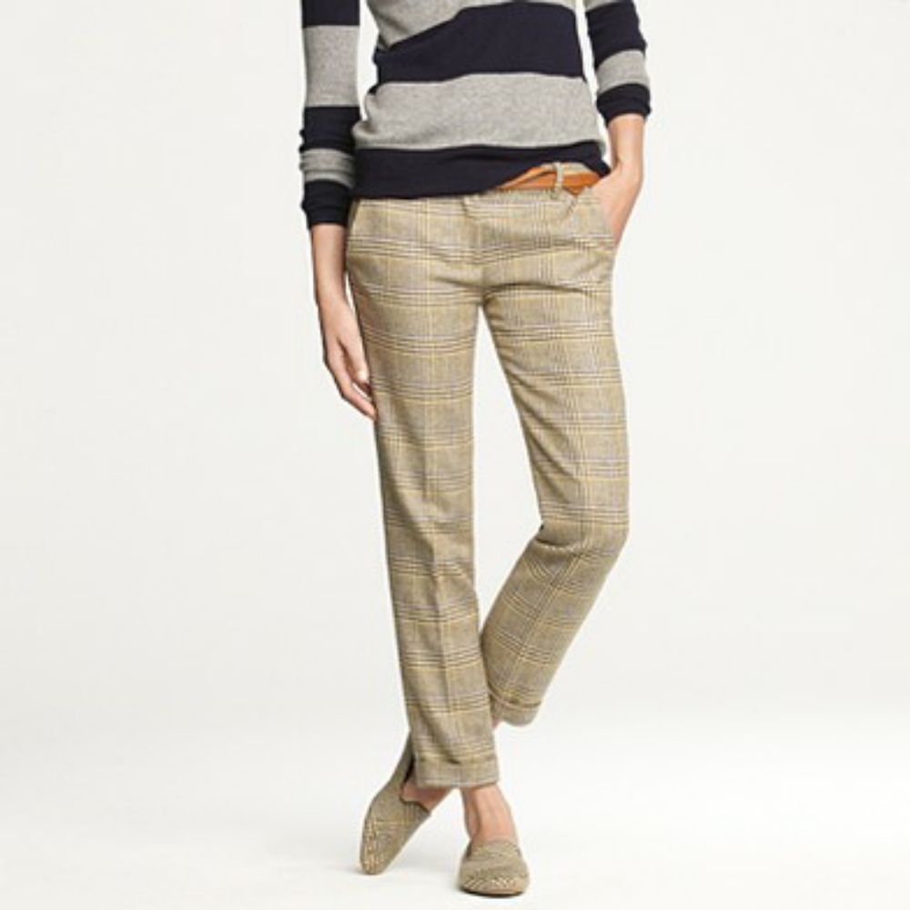 JCrew Grey wool Cafe Capri